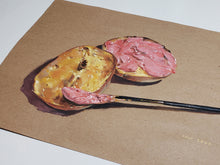 Load image into Gallery viewer, Bagel with Strawberry Cream Cheese
