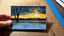 Load image into Gallery viewer, Sunset on a cold day