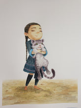 Load image into Gallery viewer, Hmong girl with kitten