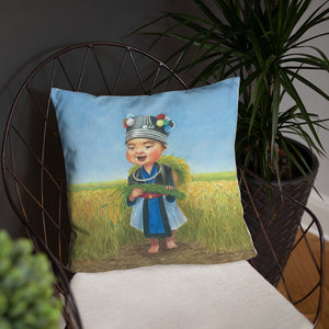Rice Harvest Pillow