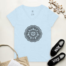 Load image into Gallery viewer, Women’s Paaj Ntaub v-neck t-shirt